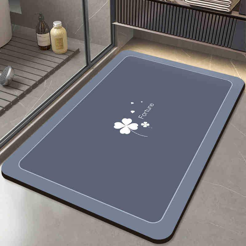 Quick-Dry Non-Slip Minimalist Floor Mat - Water-Absorbent & Easy-Clean for Bathroom & Entrance