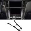 2PCS Carbon Fiber Interior Console Panel Frame Trim Fits Infiniti Q50 Q60 14-19