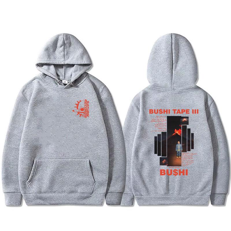 Rapper Bushi Bushi Tape 3 Album Grafik Hoodie Herren Damen Hip Hop Popmusik Pullover Hoodies Männliche Mode Trend Kapuzenpullover