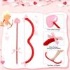 1/2pc Valentine's Day Cupid Bow Arrow Photo Prop Stage Performance Costume Accessory Cosplay Party Decor Supplies Photo Props