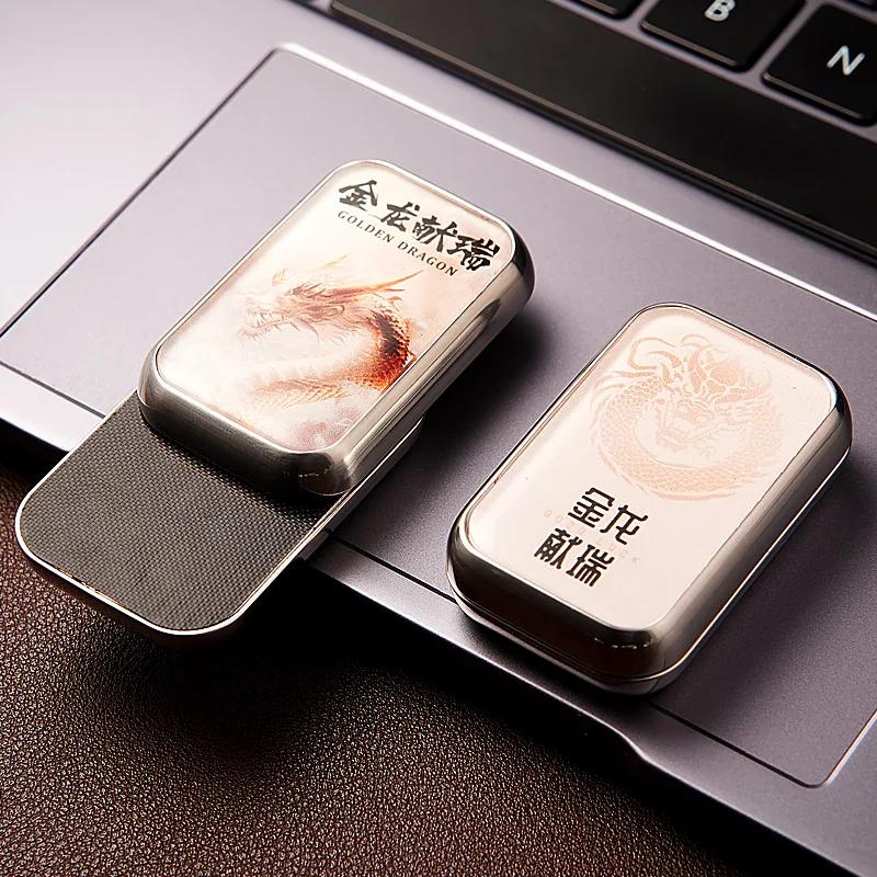 EDC Mekanisk Skyver Magnetisk Skyvekort Lindre Stress Lindringsleke Skyveplate Antistress Metall Mini Fidget Voksne Leker