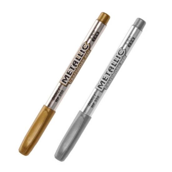 

2 шт. 1,5 мм DIY Водонепроницаемый Золотой и Серебряный Маркер Ручка Альбом Студенческие Принадлежности