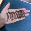 Elegant Agate Jade Half-Tube Bangle: Hand-Woven National Style Semi-Finished Bracelet