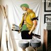 Roronoa Zoro Wall Tapestry Aesthetic Wall Hanging Printed Fabric Blanket Decorative Tapestries For Bedroom Living Room Home Decor