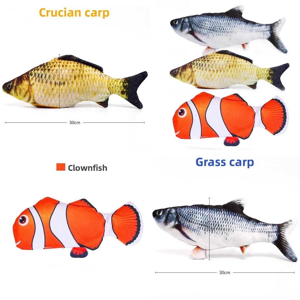 Bionisches Fisch-Haustierspielzeug mit beweglichem Schwanz für Katzen und Kleintiere