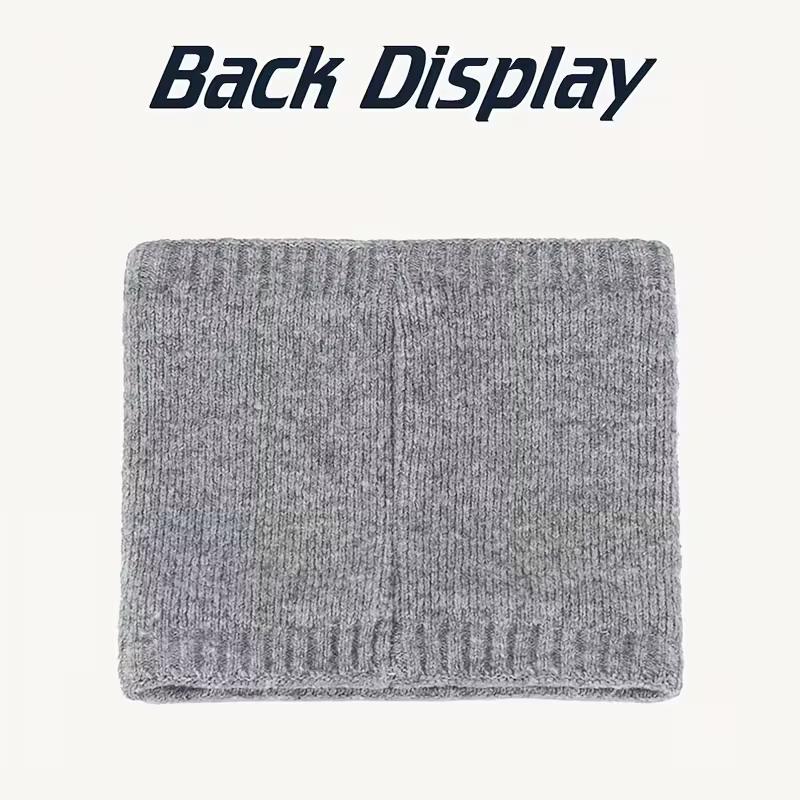 Winter Outdoor Thermal Scarf - Thickened Fleece Neck Gaiter, Soft Solid Color Plain Weave, Warm & Stylish for Hiking, Cycling, Skiing