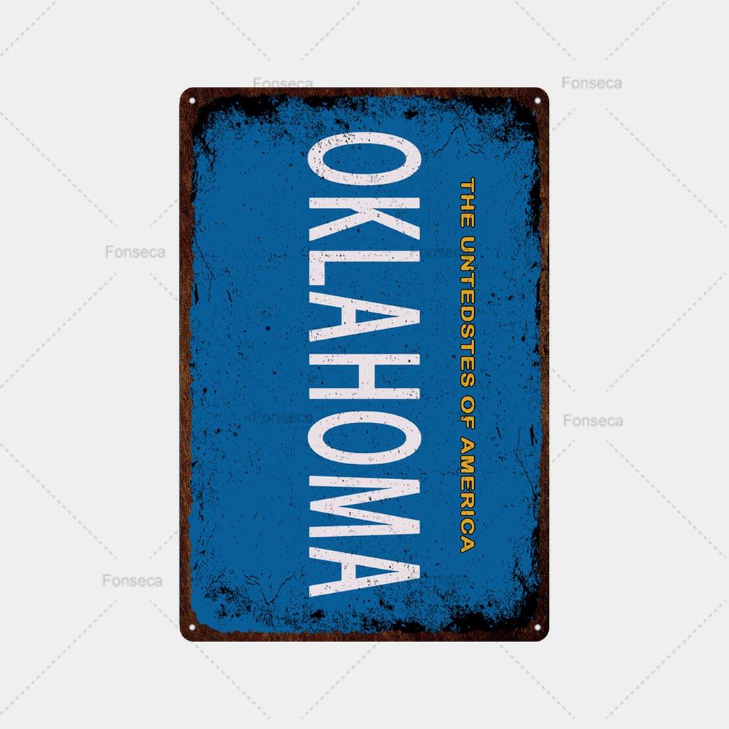 Place Name Sign Metal Sign Vintage Tin Sign Plaque Metal Bar Retro Wall Decor Bar Club Man Cave Metal Poster