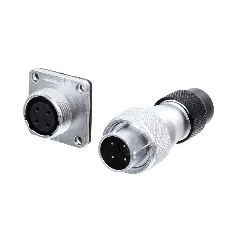WEIPU WS16 TD/Z 2Pin 3Pin 4Pin 5Pin Automotive Screw Install Electrical Panel Connector 7pin 9pin 10pin Male Plug Female Socket