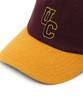 Eondeokeonteulol Unisex Autumn/Winter Flannel Color Block Soft Top Ball Cap Baseball Cap Sports Crew / Authentic B B / Wine Flannel