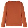 Children's Long-Sleeved Shirt Cognac 116