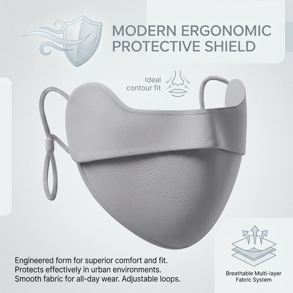 Ice Silk Sun Protections Mask For Women UV Protections Full Face-Cover With Eye Corner Guard Breathable Design