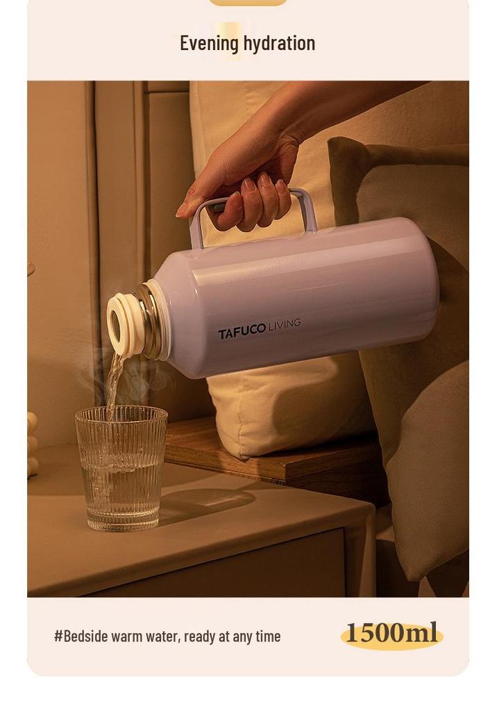 Japan Taifu T1181 Insulated Coffee Thermos - 316 Stainless Steel, Ultra-Long Heat Retention, Household Water Bottle