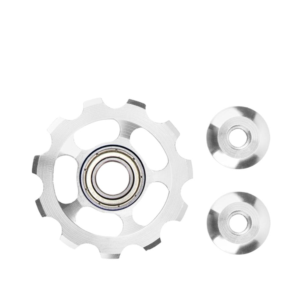 11T Rear Derailleur Pulley Aluminum Alloy CNC Guide Wheel for Accurate Shifting серебряный