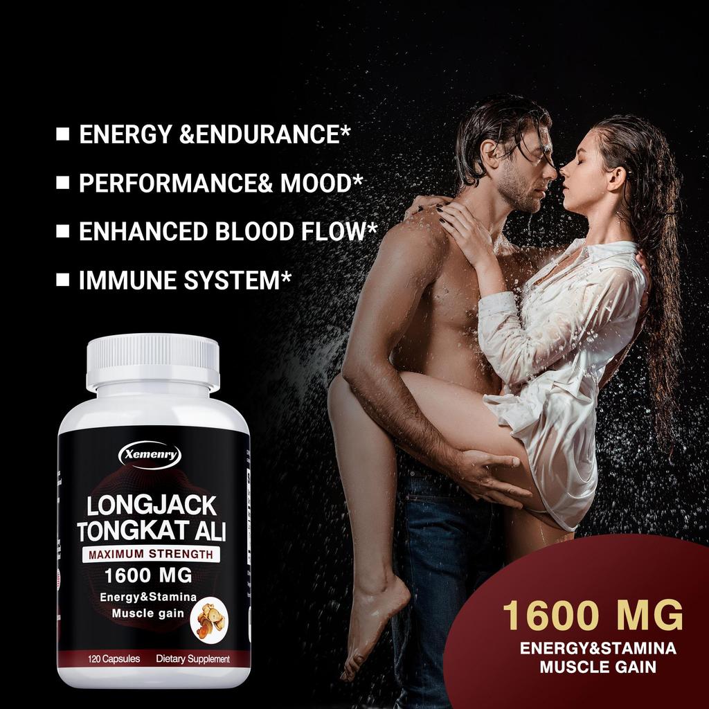 LONGJACK TONGKAT ALI - 1600 mg Per Serving - Herbal Extract - Supports Mental Focus and Strength Gains