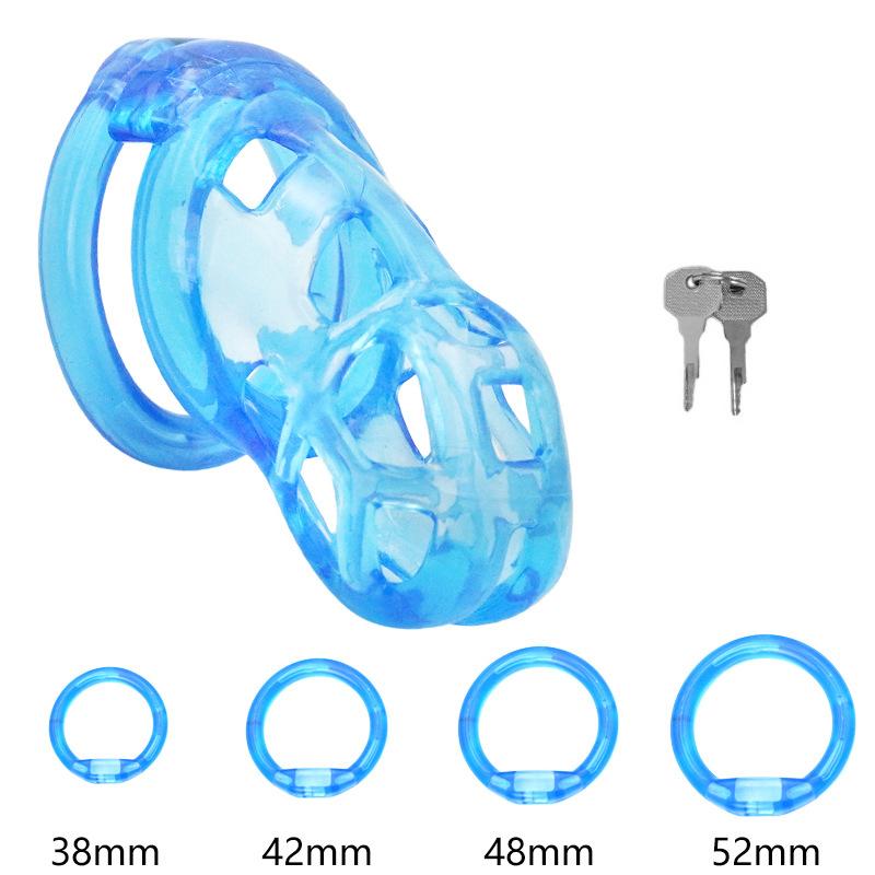 PET Honeycomb Lock Ring Chastity Cage for Male Pet Cock Cage Adult Toys Lockable Ring