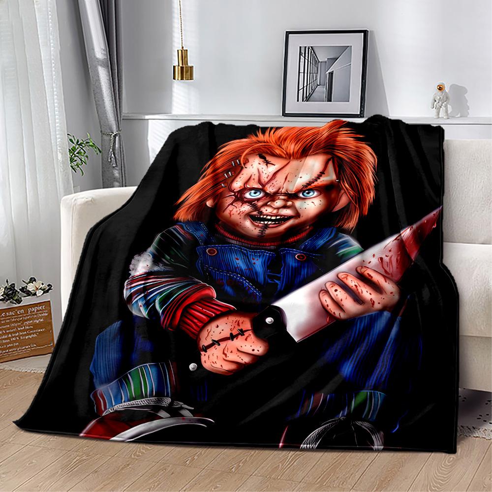 Chucky'S Bloody Knife Blanket Multi-purposeBlanket Cozy Suitable Couch Office Bed Picnics Unique Gift for Family Y70