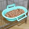 1PC Bird Bath Long Bathtub Shape Feeding Bath Water Multi-functional Bath Box Bird Supplies Parrot Bath Basin Small Pet Utensils