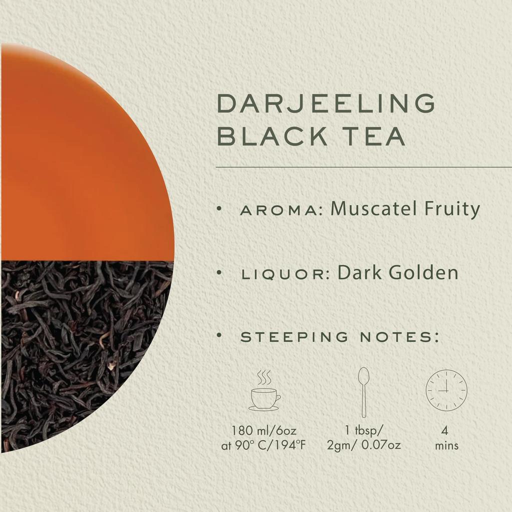 Makaibari Darjeeling Schwarztee | 250 g loser Tee | Monokarton Tee | Starker schwarzer Chai | Handverlesen | Kräftiger aromatischer Chai