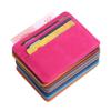 Portable Double Sided Pattern Card Wallet Id Holders Women Men Slim Wallet Change Purse Travel Wallet Holder with 5 Card Slots
