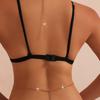Fashion sexy gem necklace ornament body chain simple light luxury imitation rhinestone waist chain integrated chain