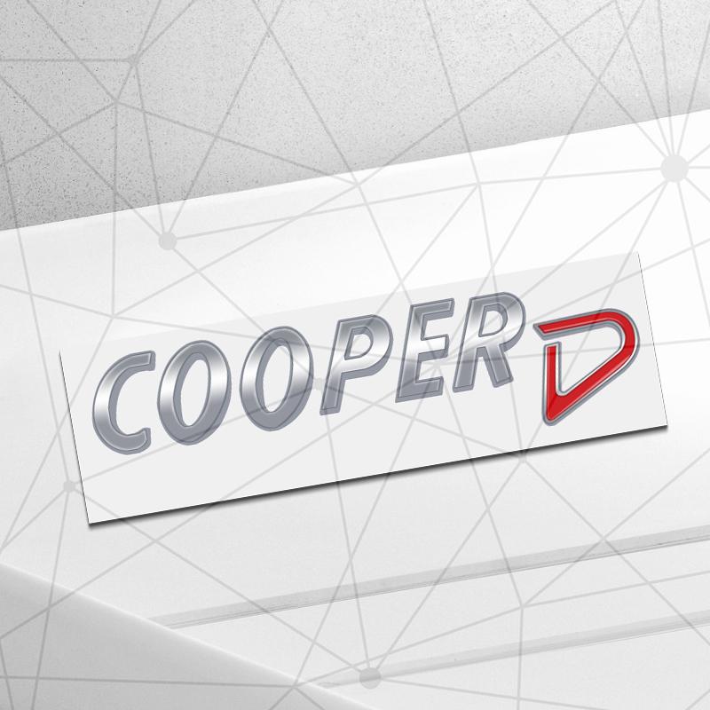 3D Auto Metal Cooper S SD Badge Car Rear Trunk Emblem Sticker LOGO Decor For Mini Cooper ONE Clubman Paceman JCW R56 R58 R59 F60
