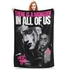 Sevika Arcane Movie Jinx Blankets Flannel Spring Autumn  Breathable Super Soft Throw Blankets for Home Couch Bedding Throws