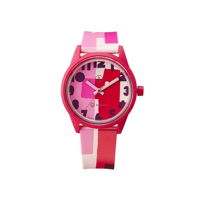 Q&Q SmileSolar R00A-500VK (Red/Pink) Solar Watch