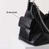 Black Warrior 2025 Women's Genuine Leather Biker Messenger Tote