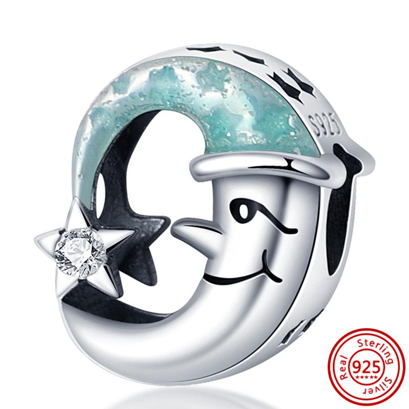 

925 Стерлинговое серебро Медь Красочный Цветок-колокольчик Дельфин Краб Кролик Бабочка Бусины Подходят для оригинального браслета-шарма Pantaro DIY Циркон 3mm-4mm