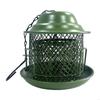 Heavy Duty Metal Hanging Wild Bird Feeder Squirrels Proof Large Roof Large Tray for Garden Outdoor Bird Feeder