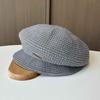 Women's Autumn and Winter New Retro Knitted Beret Painter Hat Casual Octagonal Hat
