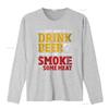 Mens Funny BBQ Chef Beer Smoked Meat Lover Grilling T Shirt Black 2X Large Vintage Washed Breathable Top For Everyday Wear