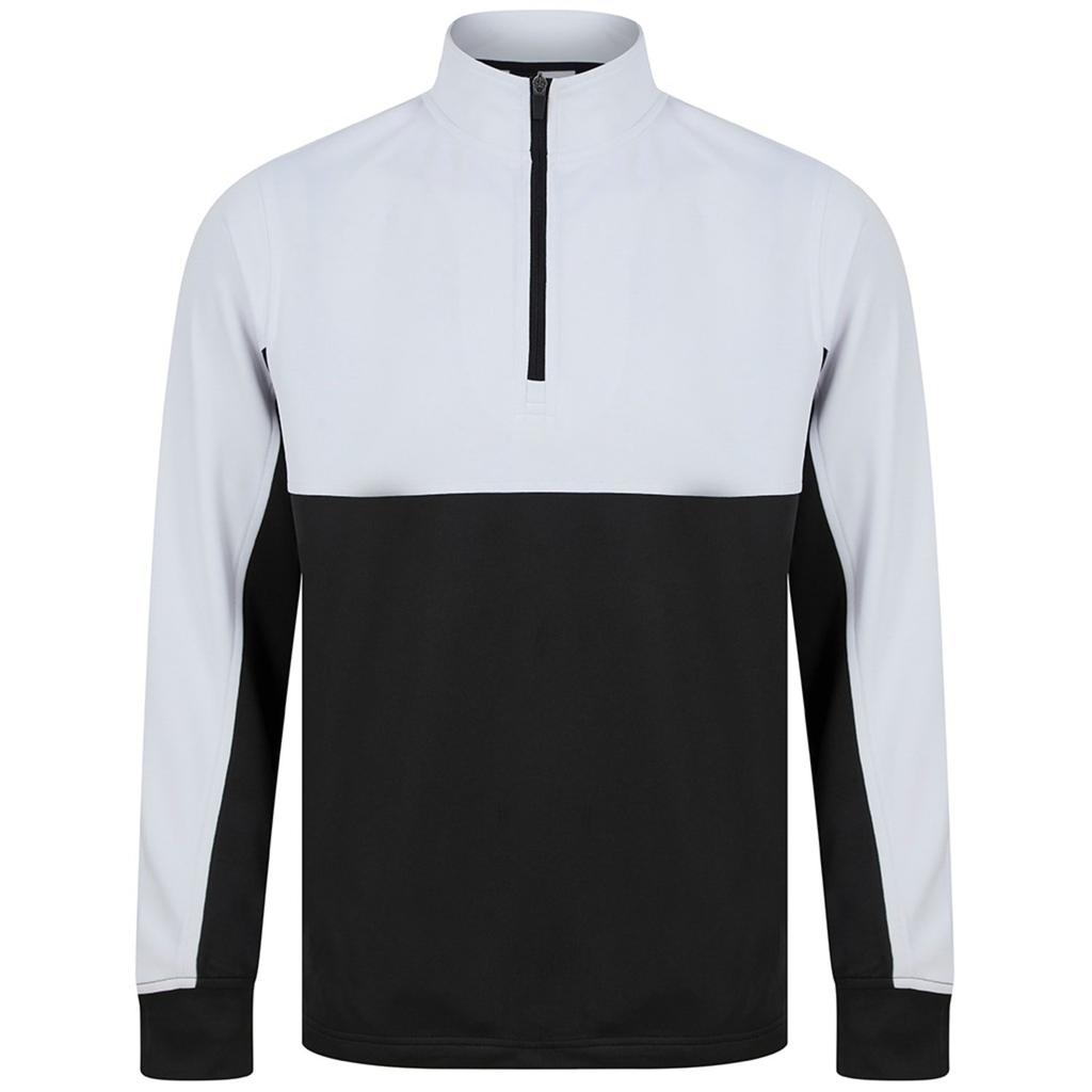 Finden & Hales Mens Colour Block Quarter Zip Tracksuit Top