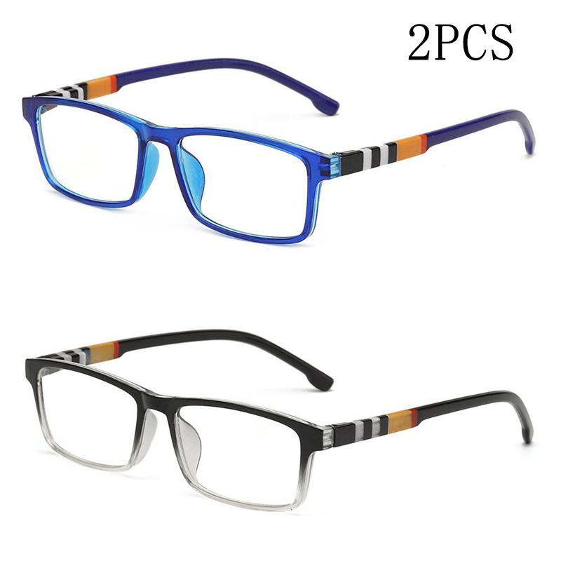 

Модные анти-синие очки для чтения 2 пары защитных очков для чтения унисекс удобные очки для чтения 653 1.5