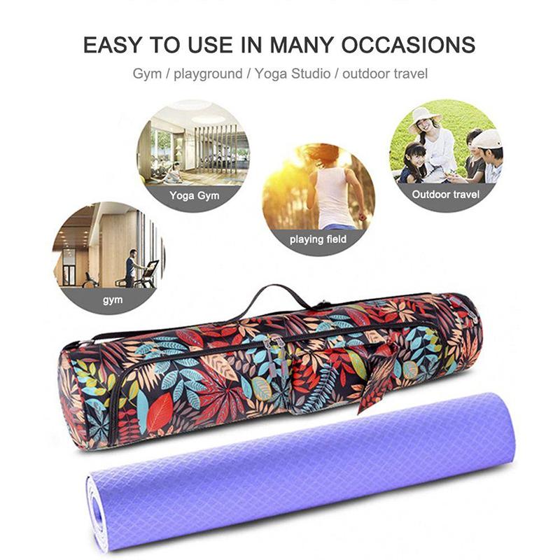 Taška na jógu Taška na podložku na jógu Potištěná Muži Ženy Sportovní taška na podložku Pilates Mat Batoh Fitness Dance Gym Mat Cover Sportovní batoh