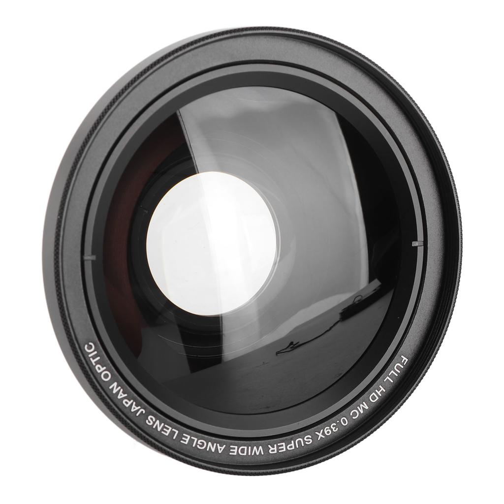 Digital videokamera vidvinkelobjektiv 0,39X 37mm gränssnitt HD professionell kamera vidvinkelobjektiv för D4993