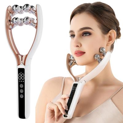 Face Massage Roller Tool V-Shape Lifting Massager for Skin Tightening Anti-Aging & Relaxation Portable