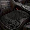 Fit Hexagonal Gel Seat Cushion - Breathable Ergonomic Car & Office Chair Pad with Premium Gel Material for All-Day Comfort, Pressure Relief