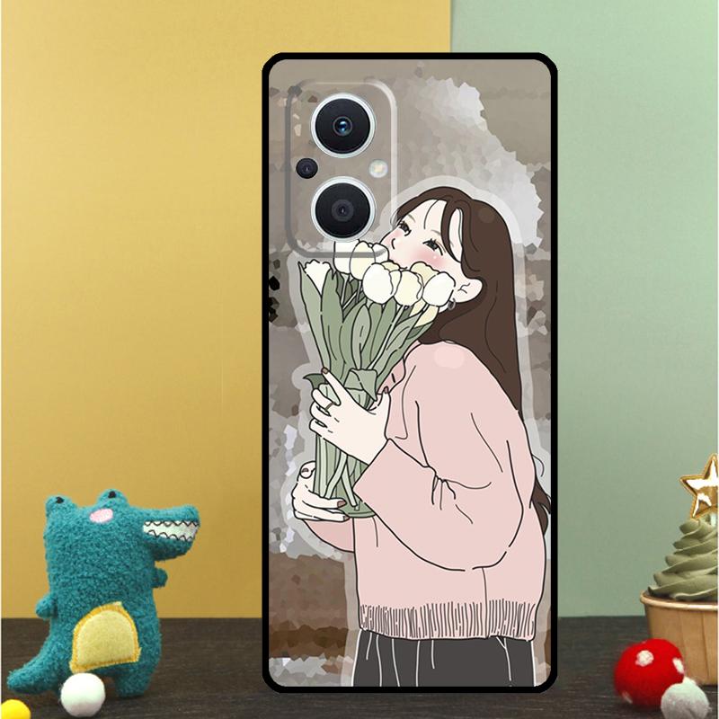 Tulips Flower Spring Case For OPPO Reno 15F 13F 14F 12 11 F 10 14 15 Pro 7 8 Lite OPPO Find X9 X8 X6 X5 Pro Cover