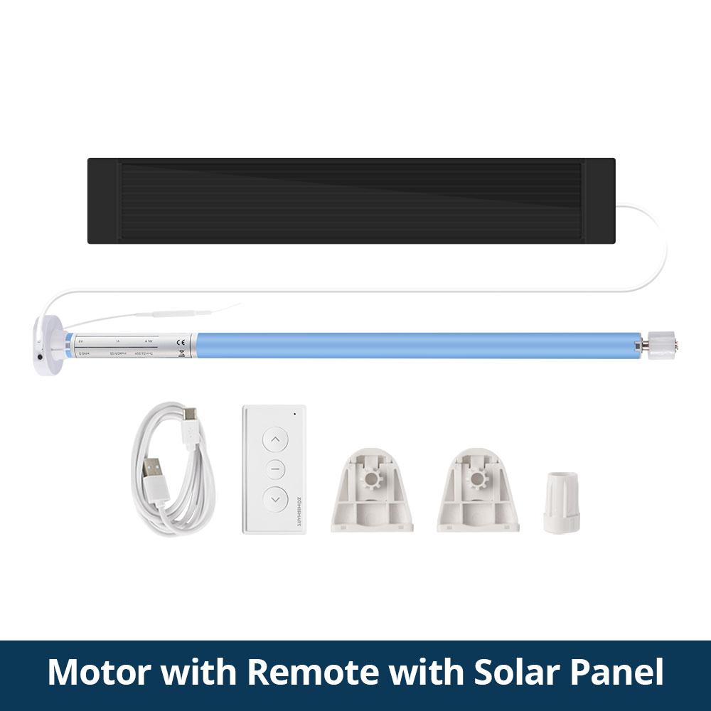 Zemismart Matter Over Thread Smart Roller Shade Blinds Motor for 25mm 28mm Tube Built-in Battery Homekit Google Home Smartthings