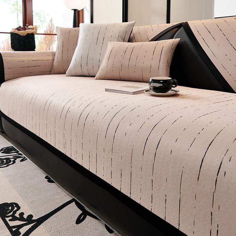 Modern Light Luxury Sofa Cool Bamboo Mat Summer Non-Slip Cushion Summer Cold Sofa Cover Cloth