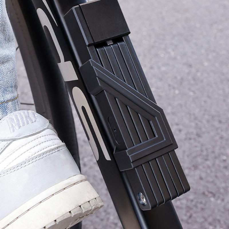 Folding Bicycles Security Lock Weather proof Foldable Bike Lock Rustproof Lock with 2 Key For Commuters Secure Cycling