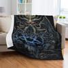 Gothic Punk Style Plush Throw Blanket for Bedroom Death Skull Printed Throw Blankets Special Halloween Gifts for Teenager Adluts