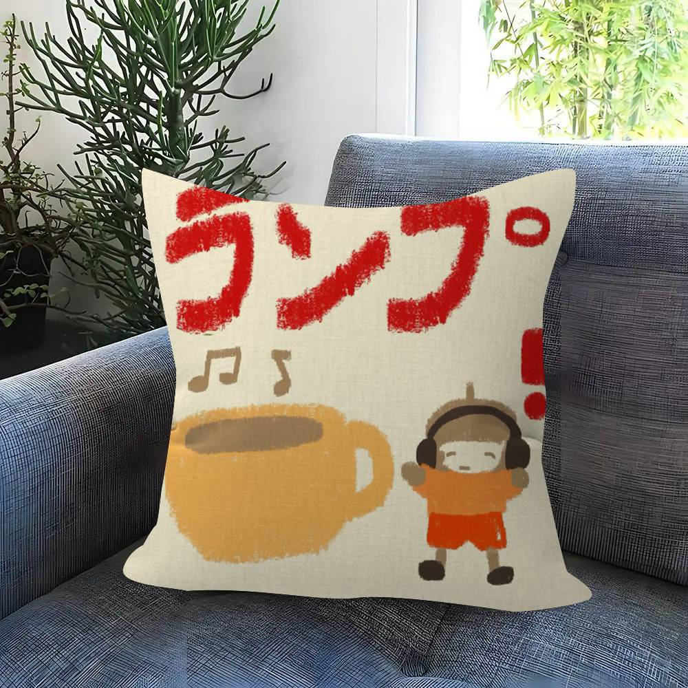 Anime Lamp Band Classic Pillow Cushion Cover Pillowcase Living Room Sofa Home Decor