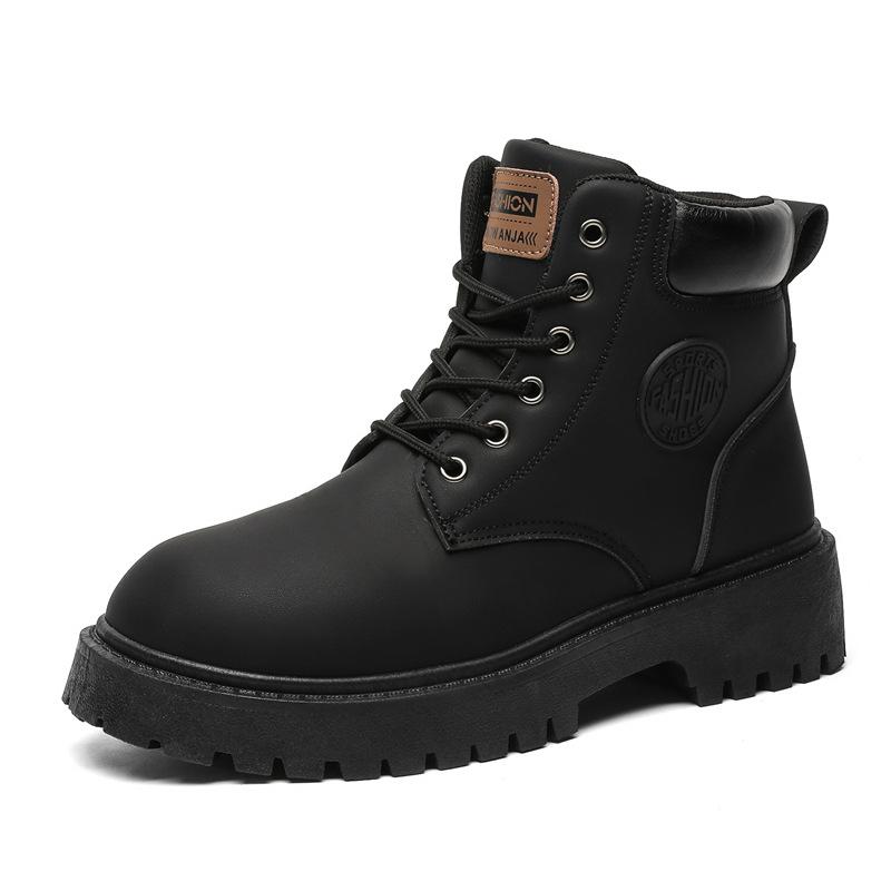 Высокие Спортивные Повседневные Уличные Спортивные Альпинистские Износостойкие Ботинки Мартина Z 37 чёрный