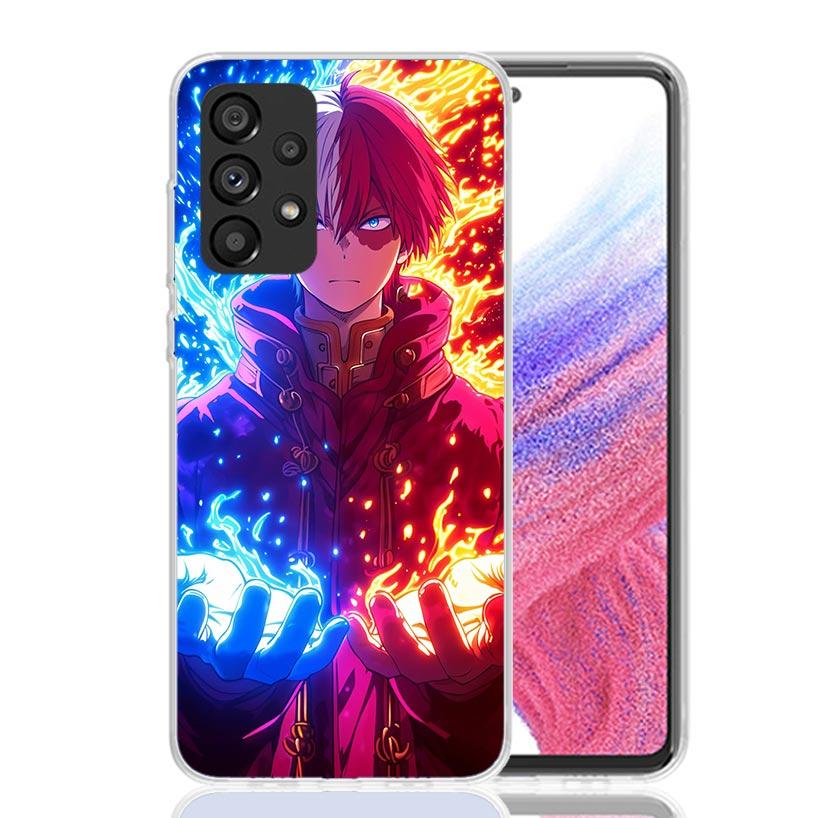 Todoroki Shoto MHA My Hero Phone Case For Samsung Galaxy A17 A16 A14 A15 A13 A57 A56 A54 A55 A53 A37 A36 A34 A35 A33 A26 A24 A25