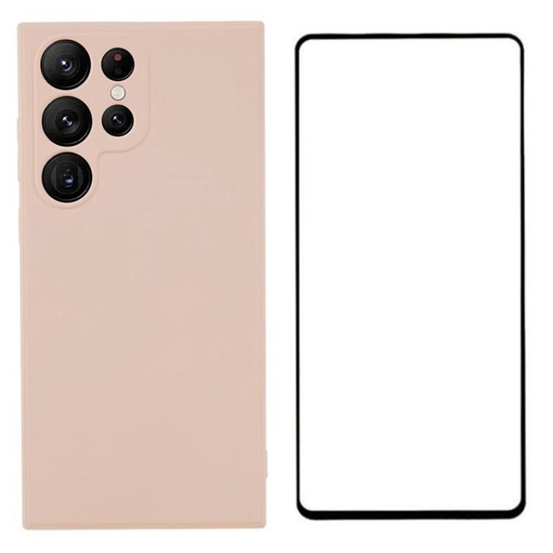 For Samsung Galaxy S23 Ultra Case with Screen Protector Soft TPU Phone Cover