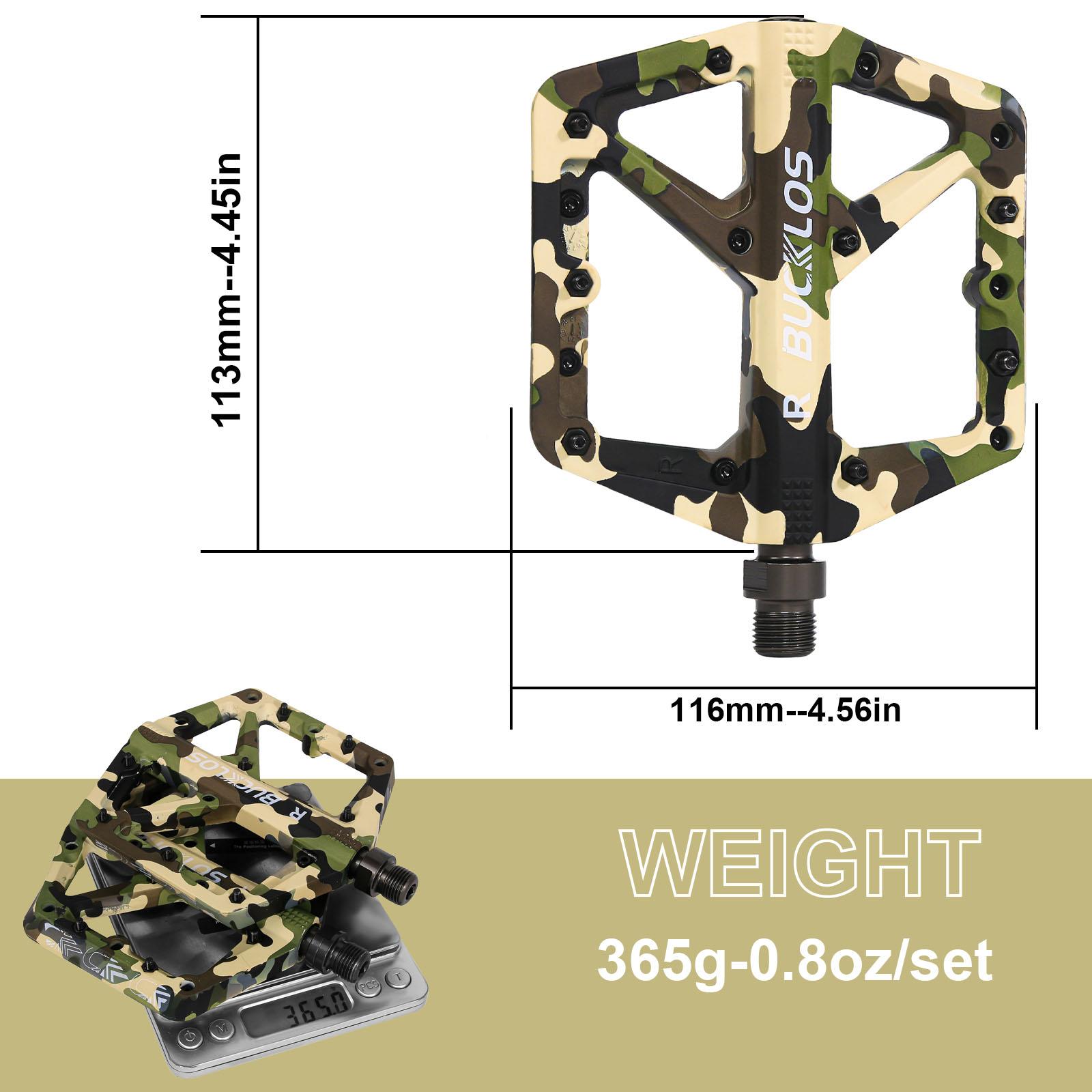 

BUCKLOS Bicycle Pedal Nylon Mountain Bike Pedal Widen Road Bicycle Pedals Non-slip MTB Pedals for AM BMX Folding Bike камуфляжный