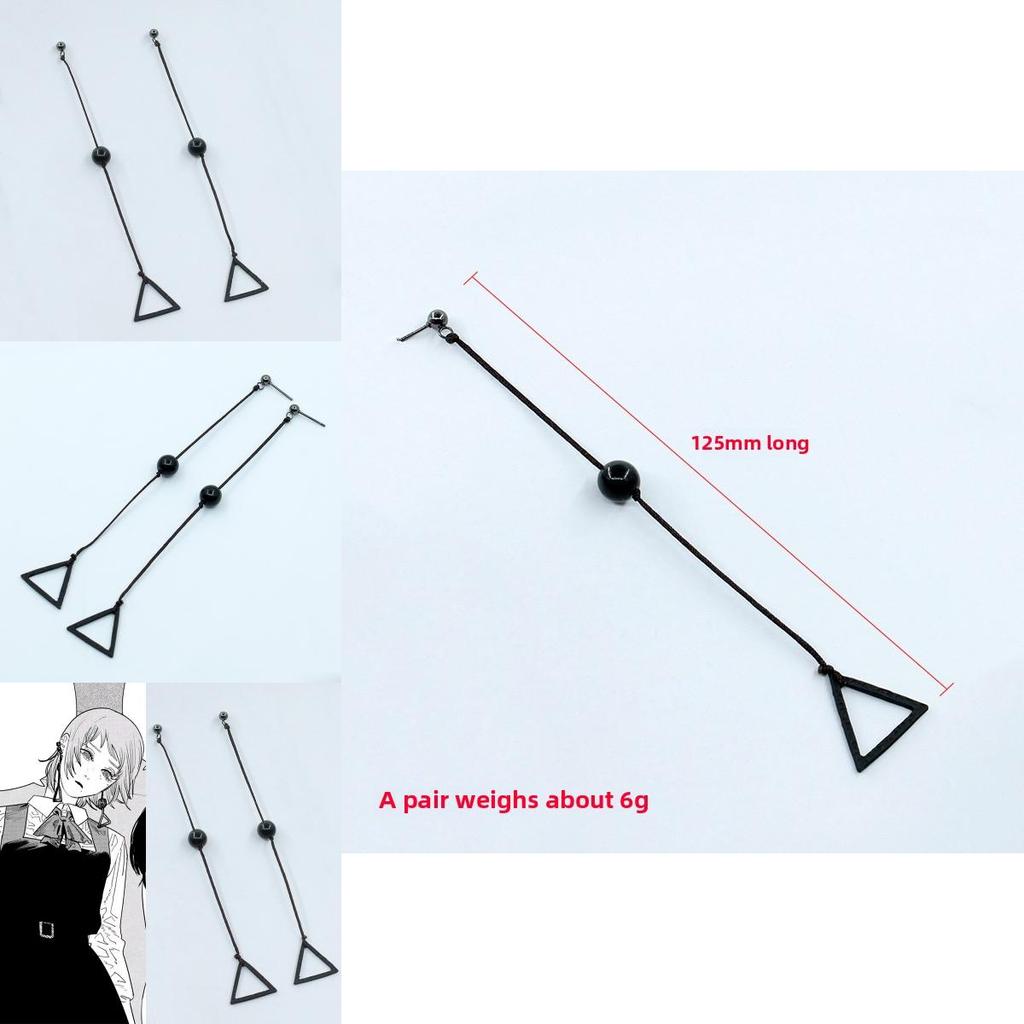 Chainsaw Man Sawatari Anime Ear Pendants Metal Jewelry Cosplay Party Accessories