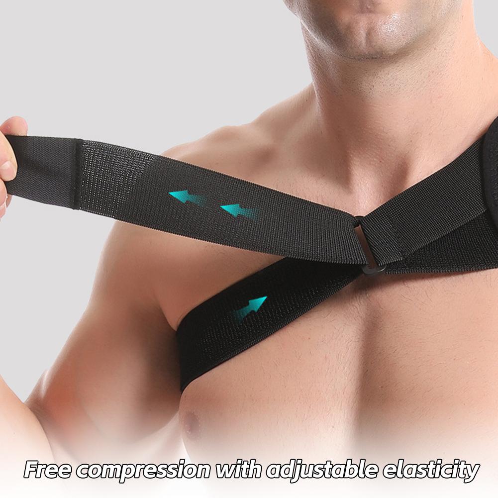 Elastic Knitted Shoulder Support Brace Shoulder Strap Sling for Sports Injury Rotator Cuff Pain Relief Shoulder Protector
